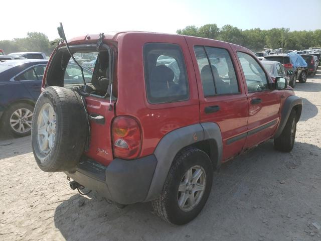 1J4GL48K93W615550 - 2003 JEEP LIBERTY SP RED photo 4