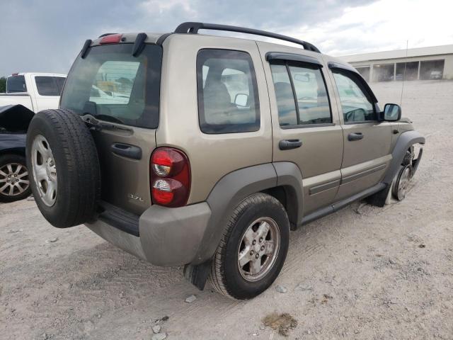 1J4GL48K57W647563 - 2007 JEEP LIBERTY SP GOLD photo 4