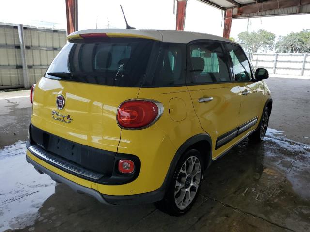 ZFBCFADH8EZ020701 - 2014 FIAT 500L TREKK YELLOW photo 4