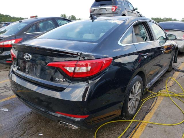 5NPE34AF9HH520686 - 2017 HYUNDAI SONATA SPO BLACK photo 4