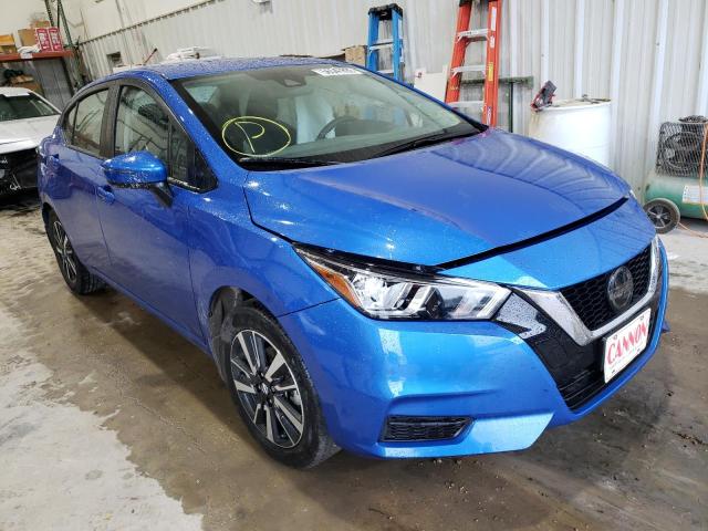 3N1CN8EV9ML846737 - 2021 NISSAN VERSA SV BLUE photo 1