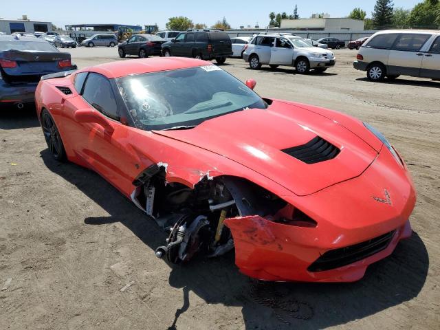 1G1YB2D72K5121028 - 2019 CHEVROLET CORVETTE S RED photo 1