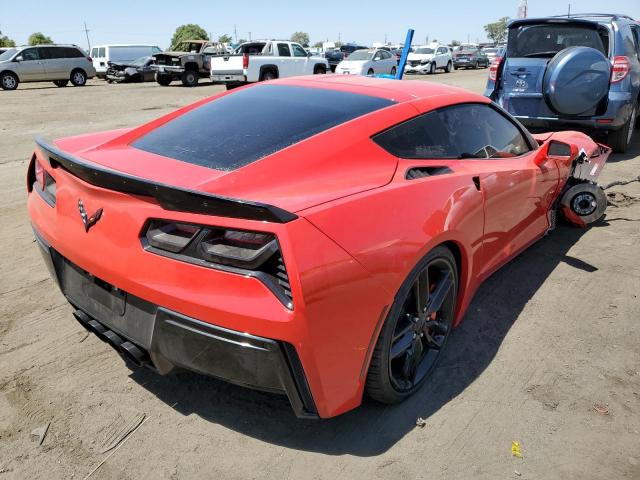 1G1YB2D72K5121028 - 2019 CHEVROLET CORVETTE S RED photo 4