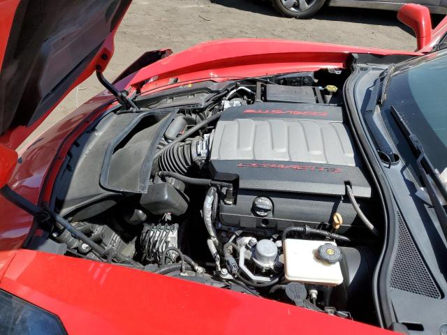 1G1YB2D72K5121028 - 2019 CHEVROLET CORVETTE S RED photo 7