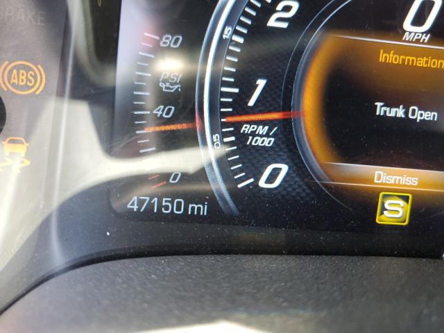 1G1YB2D72K5121028 - 2019 CHEVROLET CORVETTE S RED photo 8