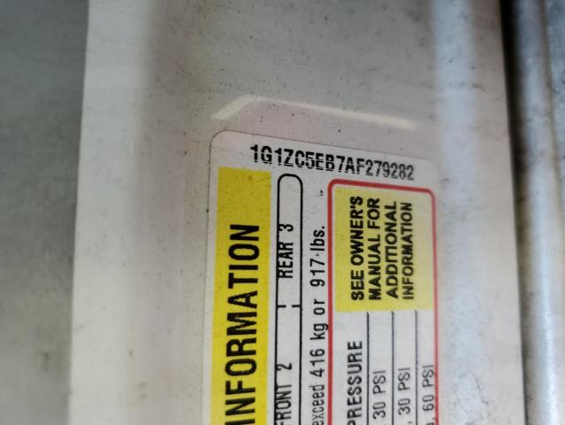 1G1ZC5EB7AF279282 - 2010 CHEVROLET MALIBU 1LT 白色 照片 10