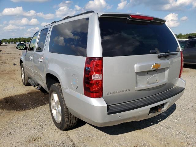 1GNSKJE77DR374385 - 2013 CHEVROLET SUBURBAN K SILVER photo 3