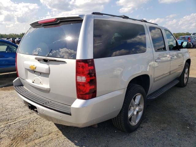 1GNSKJE77DR374385 - 2013 CHEVROLET SUBURBAN K SILVER photo 4