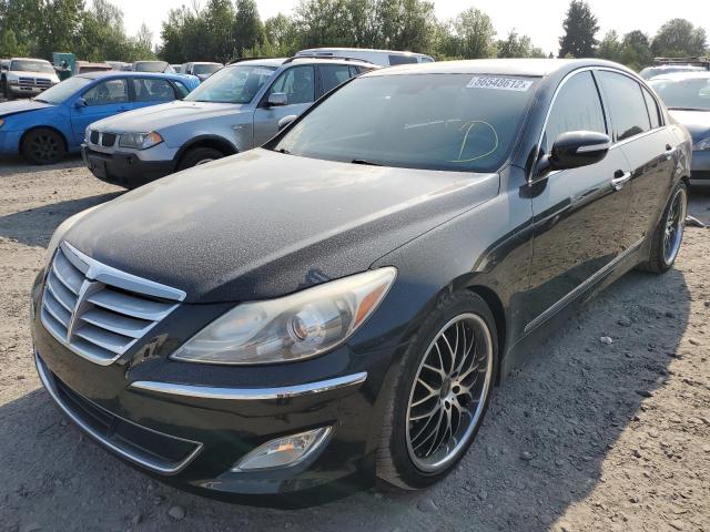 KMHGC4DFXCU169284 - 2012 HYUNDAI GENESIS 4. BLACK photo 2