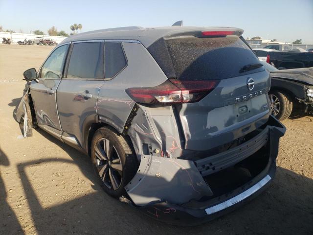 5N1AT3CA3MC794574 - 2021 NISSAN ROGUE SL GRAY photo 3