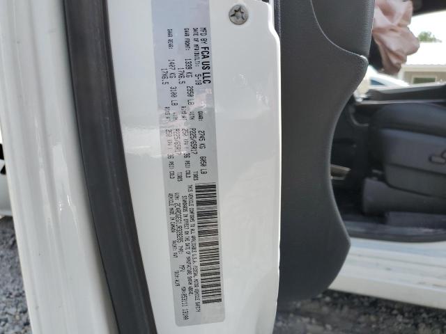 2C4RDGEG1JR328285 - 2018 DODGE GRAND CARA WHITE photo 10