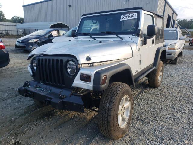 1J4FA39S76P789657 - 2006 JEEP WRANGLER SILVER photo 2