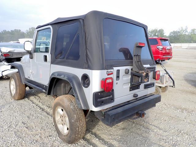 1J4FA39S76P789657 - 2006 JEEP WRANGLER SILVER photo 3