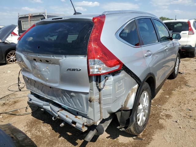 JHLRM4H73CC022343 - 2012 HONDA CR-V EXL SILVER photo 4