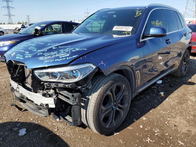 5UXCR6C58KLB12190 - 2019 BMW X5 XDRIVE4 BLUE photo 2