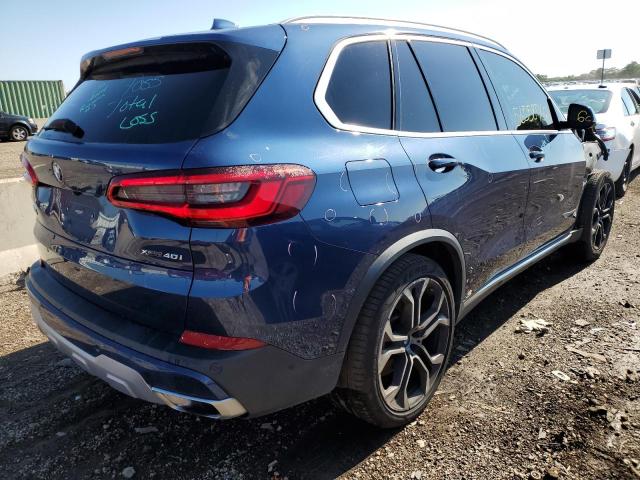 5UXCR6C58KLB12190 - 2019 BMW X5 XDRIVE4 BLUE photo 4