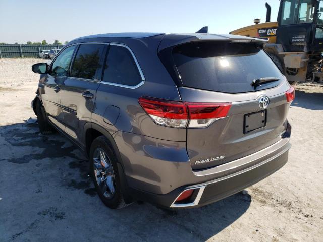 5TDDZRFH3KS986133 - 2019 TOYOTA HIGHLANDER SILVER photo 3