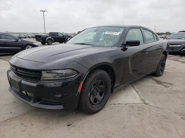 2C3CDXAG9LH101080 - 2020 DODGE CHARGER PO BLACK photo 2