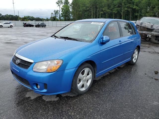 KNAFE162675006194 - 2007 KIA SPECTRA5 S BLUE photo 2