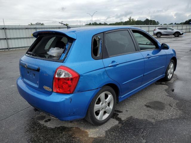 KNAFE162675006194 - 2007 KIA SPECTRA5 S BLUE photo 4