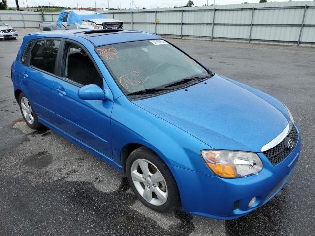 KNAFE162675006194 - 2007 KIA SPECTRA5 S BLUE photo 9