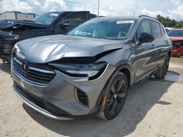 LRBFZNR47ND046426 - 2022 BUICK ENVISION E GRAY photo 2
