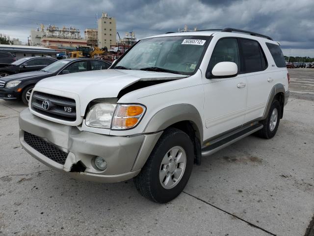 5TDZT34A84S228947 - 2004 TOYOTA SEQUOIA WHITE photo 2