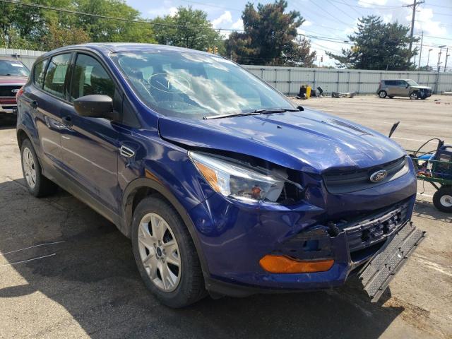 1FMCU0F74EUB71335 - 2014 FORD ESCAPE S BLUE photo 1