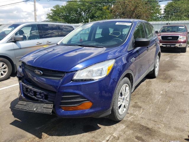 1FMCU0F74EUB71335 - 2014 FORD ESCAPE S BLUE photo 2