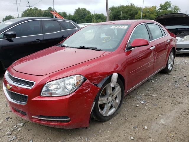 1G1ZC5E05CF235380 - 2012 CHEVROLET MALIBU 1LT RED photo 2