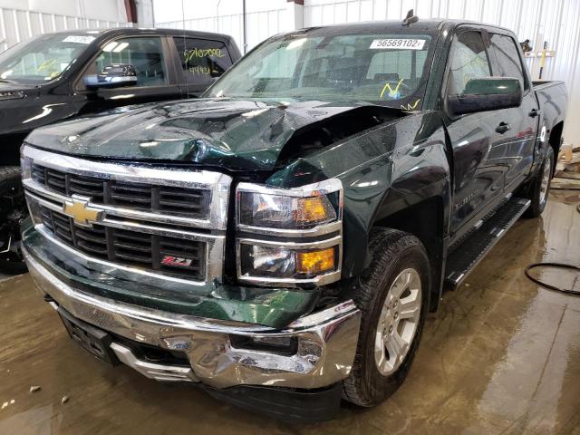 3GCUKREC5FG512036 - 2015 CHEVROLET silverado GREEN photo 2