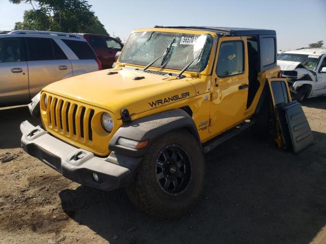 1C4HJXDN4KW593280 - 2019 JEEP WRANGLER U Gelb Foto 2