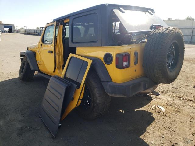1C4HJXDN4KW593280 - 2019 JEEP WRANGLER U Gelb Foto 3