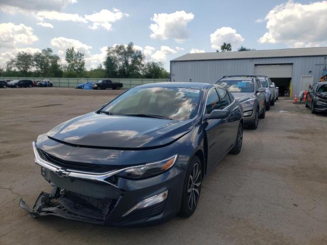 1G1ZG5ST0MF050447 - 2021 CHEVROLET MALIBU RS GRAY photo 2