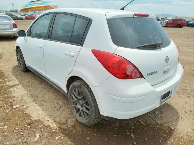 3N1BC1CP1AL466980 - 2010 NISSAN VERSA S WHITE photo 3