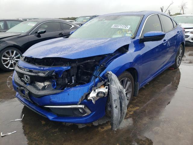 19XFC1F7XME003514 - 2021 HONDA CIVIC EXL Mavi foto 2