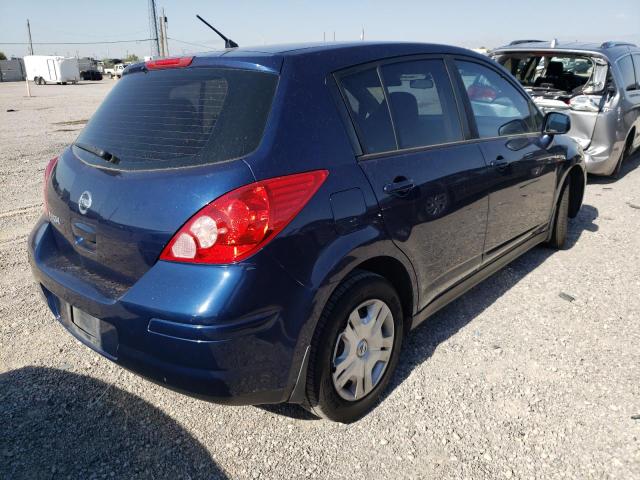 3N1BC1CP9CL371263 - 2012 NISSAN VERSA S BLUE photo 4