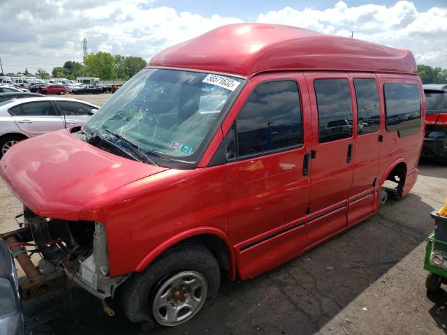 1GBFH15T831120711 - 2003 CHEVROLET EXPRESS RED photo 2