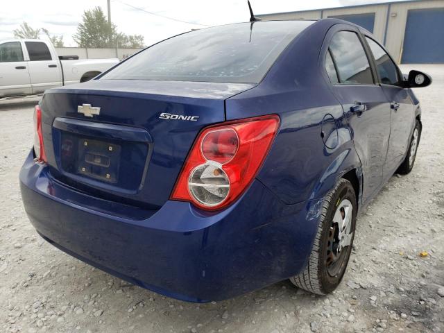1G1JA5SH3D4154176 - 2013 CHEVROLET SONIC LS BLUE photo 4