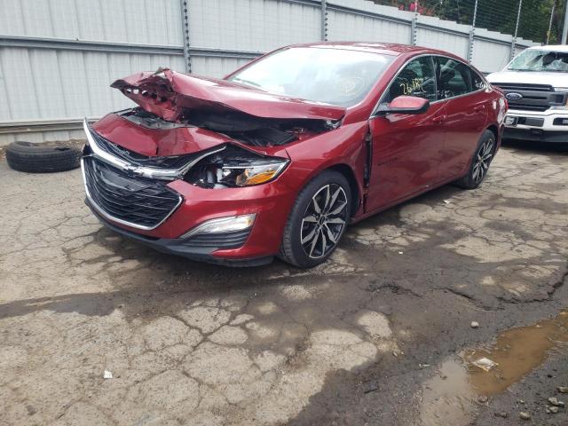 1G1ZG5ST3MF035179 - 2021 CHEVROLET MALIBU RS RED photo 2