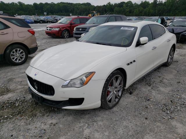 ZAM56RRA8E1089723 - 2014 MASERATI QUATTROPOR WHITE photo 2