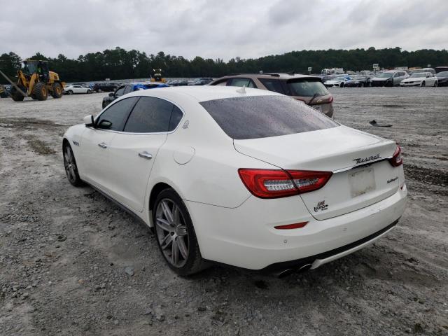 ZAM56RRA8E1089723 - 2014 MASERATI QUATTROPOR WHITE photo 3