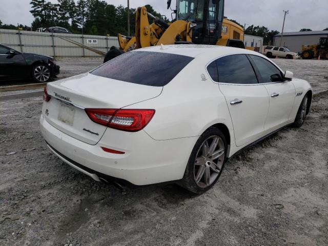 ZAM56RRA8E1089723 - 2014 MASERATI QUATTROPOR WHITE photo 4