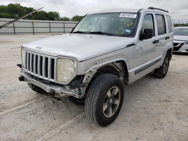 1J8GP28K28W221564 - 2008 JEEP LIBERTY SP SILVER photo 2