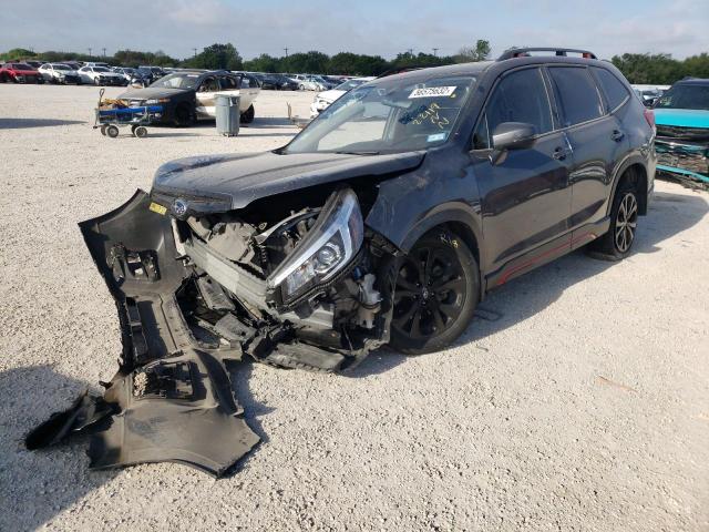 JF2SKARCXLH582931 - 2020 SUBARU FORESTER S GRAY photo 2