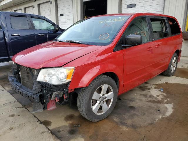 2C4RDGBGXDR794970 - 2013 DODGE GRAND CARA RED photo 2