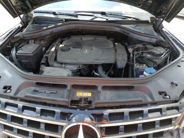 4JGDA5HB1EA341390 - 2014 MERCEDES-BENZ ML 350 4MA BLACK photo 7