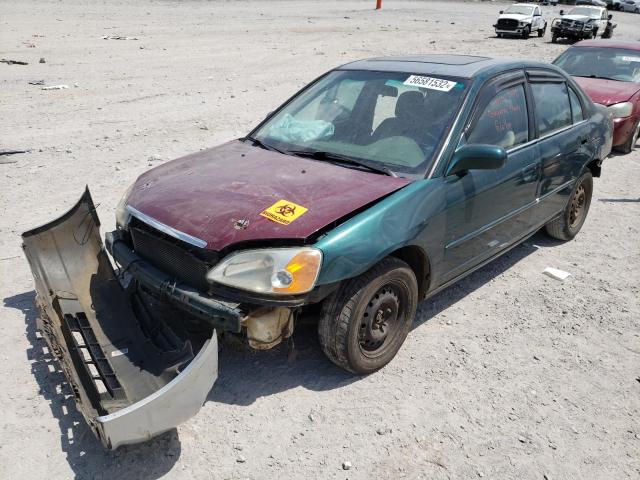 2HGES26701H585645 - 2001 HONDA CIVIC EX  photo 2