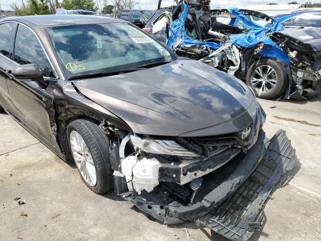 4T1F11AKXLU941297 - 2020 TOYOTA CAMRY XLE GRAY photo 9