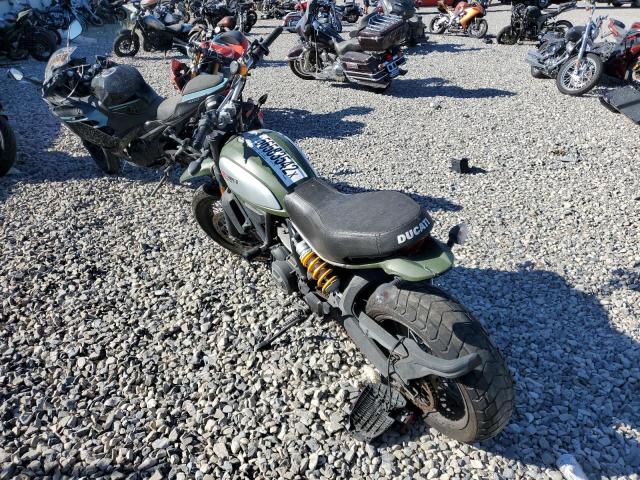 ML015ANM3FT003845 - 2015 DUCATI SCRAMBLER GREEN photo 3